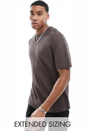 ASOS T-shirt girocollo testurizzata vestibilità comoda