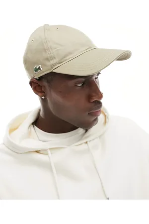 Lacoste Cappellino beige con logo laterale