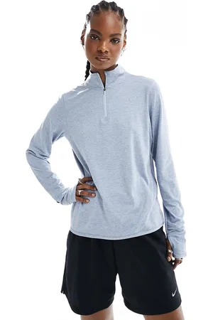 Nike Element Dri-FIT - Giacca mid layer a maniche lunghe chiaro con zip corta