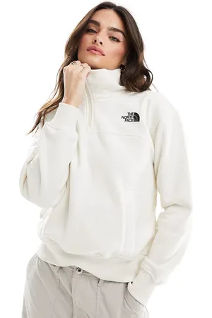 The North Face Essential - Felpa sporco oversize con logo e zip corta