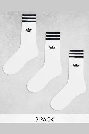 adidas Confezione da 3 paia di calzini bianchi con tre strisce