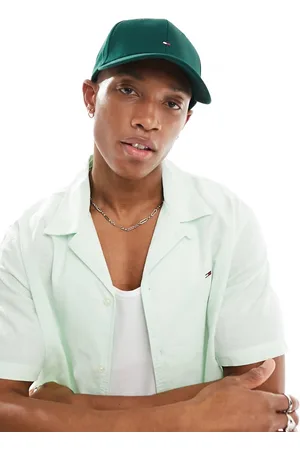 Tommy Hilfiger Cappellino a 6 pannelli cacciatore in cotone con bandiera