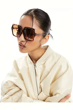 Jeepers Peepers Occhiali da sole oversize squadrati tartarugati