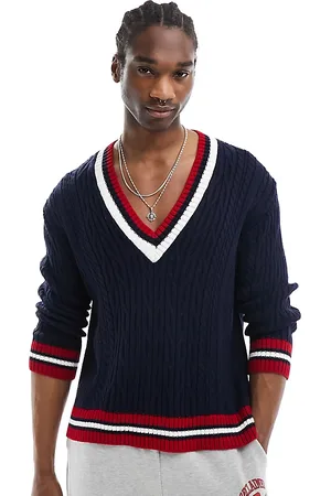 Reclaimed Maglione sportivo unisex blu navy