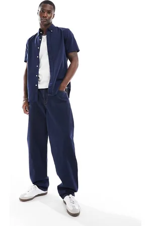 Ralph Lauren Camicia a maniche corte in tessuto seersucker color Astoria con logo