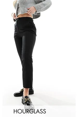 ASOS Hourglass - Pantaloni slim alla caviglia neri