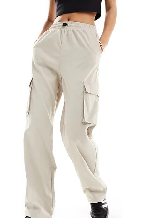 ONLY Pantaloni cargo beige a fondo ampio
