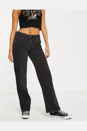 Cotton On Cotton On - Jeans dritti a vita bassa neri