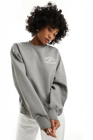 Carhartt Felpa grigia con stampa Class of 89