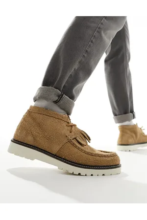 Fred Perry Kenny - Scarponcini beige in camoscio