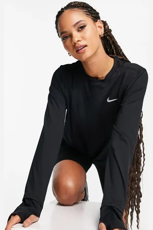 Nike Element Dri-FIT - Maglietta a maniche lunghe nera