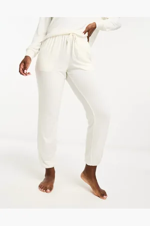 Cotton On Cotton On - Pantaloni del pigiama super morbidi color crema con fondo elasticizzato