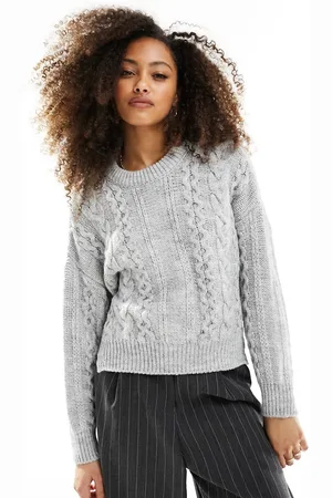 ASOS Maglione girocollo lavorato a trecce