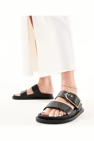 ASOS Frozen - Sliders con fascette doppie nere