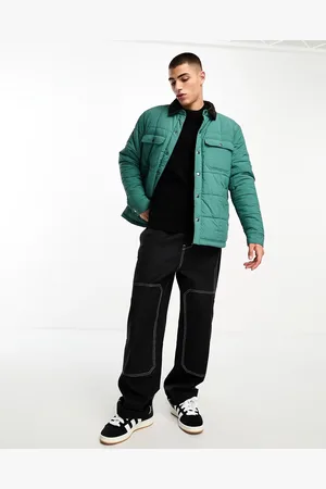 Cotton On Cotton On - Workwear - Piumino con colletto in velluto a coste a contrasto