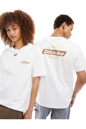 Dickies Ruston - T-shirt con stampa sul retro bianca