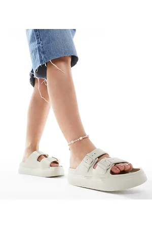 ASOS Freestyle - Sandali sporco con suola spessa flatform e doppie fibbie