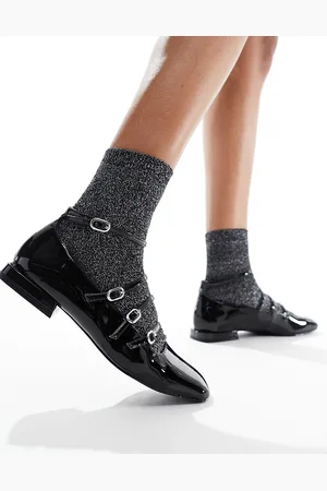 Stradivarius Scarpe Mary Jane nere con fibbie