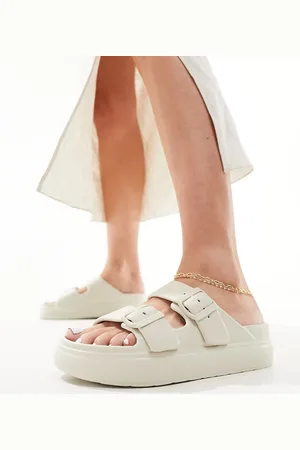 ASOS Freestyle - Sandali sporco con suola flatform e doppie fibbie