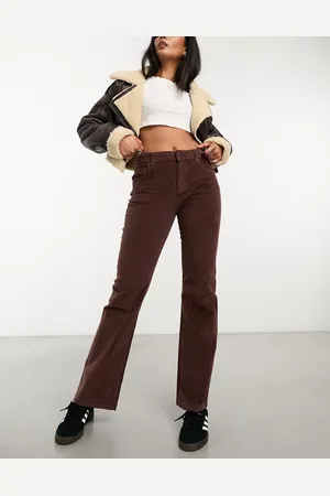 Cotton On Cotton On - Jeans bootleg marroni in velluto a coste elasticizzato