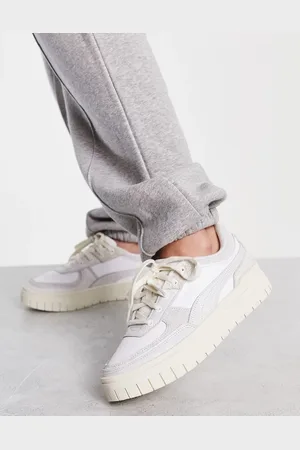 PUMA Cali Dream - Sneakers bianche con dettagli testurizzati in tonalità neutra