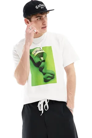 Carhartt T-shirt bianca con stampa di tubetto