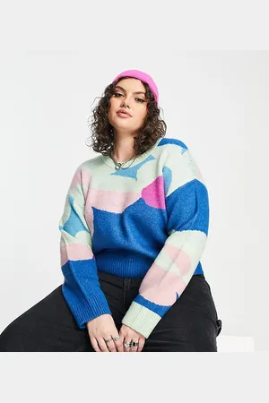 Cotton On Cotton On Curve - Maglione con grafica a fiori multicolore