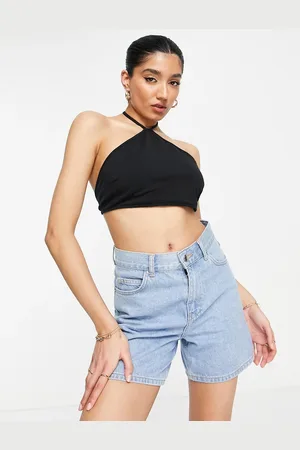 Cotton On Cotton On - Crop top senza maniche allacciato al collo