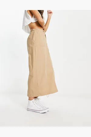 Cotton On Cotton On - Jordan - Gonna lunga cargo color sabbia