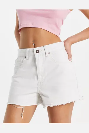Cotton On Cotton On - Mom shorts a vita alta bianchi