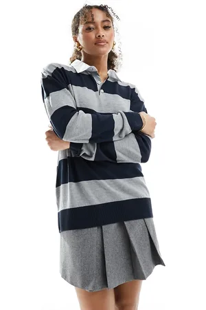 Stradivarius STR - Polo oversize a righe