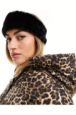 ASOS Fascia da sci nera in pelliccia sintetica