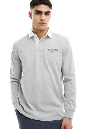 Ralph Lauren Sport Capsule - Maglia stile rugby grigia