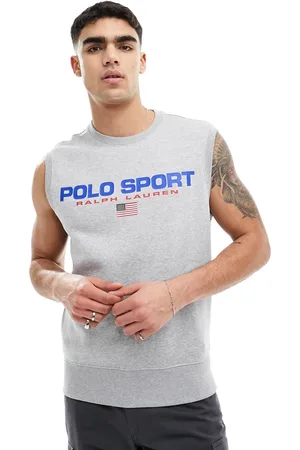 Ralph Lauren Sport Capsule - Canotta in maglia grigia