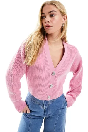 & OTHER STORIES Cardigan in misto lana e cotone con scollo a V