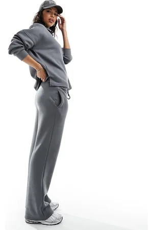 In The Style Joggers a fondo ampio antracite in coordinato