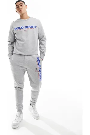 Ralph Lauren Sport Capsule - Joggers mélange con logo sulla gamba