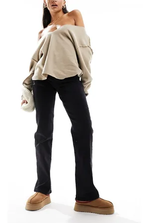 Pieces® Kelly - Jeans dritti a vita alta neri