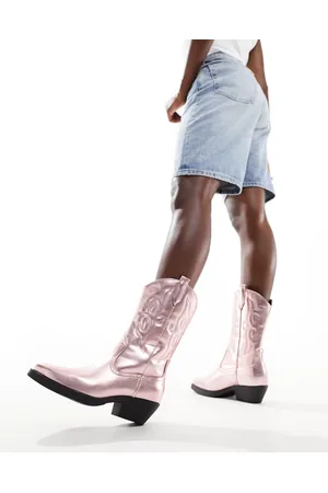 ONLY Stivali western con tacco metallizzato