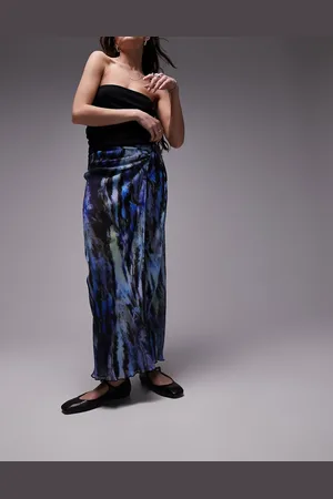 Topshop Vestito midi con stampa di farfalle