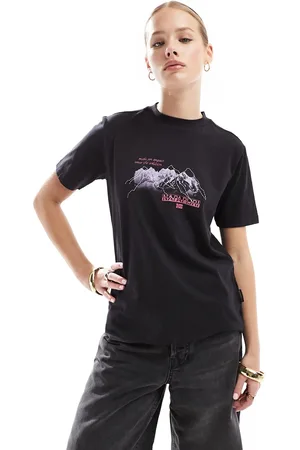 Napapijri Yukon - T-shirt a maniche corte nera