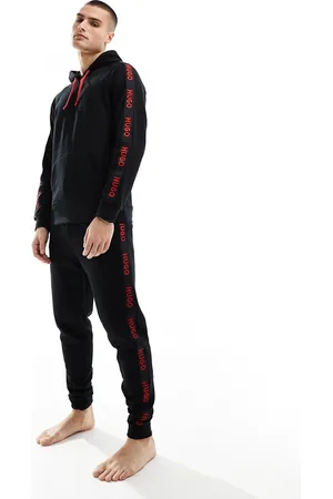 HUGO BOSS HUGO - Bodywear - Joggers neri con logo sportivo