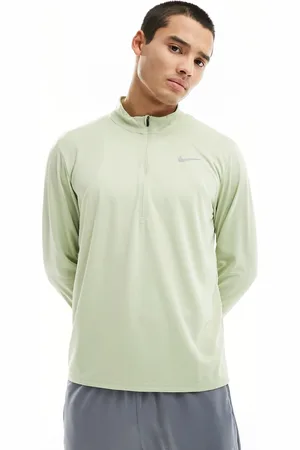 Nike Dri-FIT Pacer - Top con zip corta chiaro