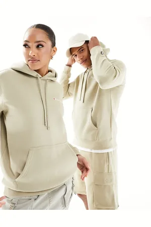 Champion Felpa unisex beige con cappuccio