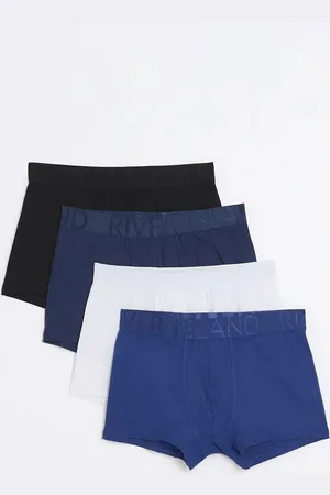 River Island Confezione da 4 paia di boxer aderenti medio