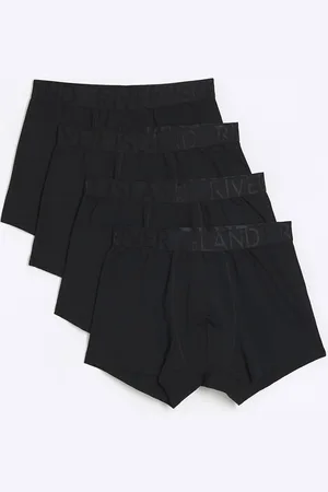 River Island Confezione da 4 boxer aderenti neri