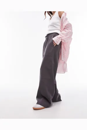 Topshop Pantaloni a fondo ampio antracite