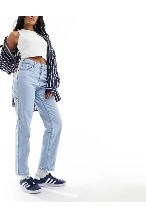 Dickies Ellendale - Jeans a vita medio alta regular fit lavaggio chiaro