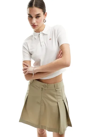 Dickies Tallasee - Polo a maniche corte bianca a coste