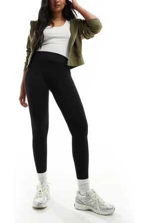 Pieces® Leggings stretch a vita alta neri senza cuciture